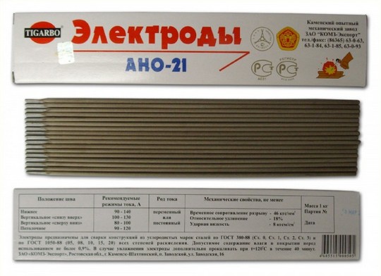 Электроды АНО-21 Электроды АНО-21