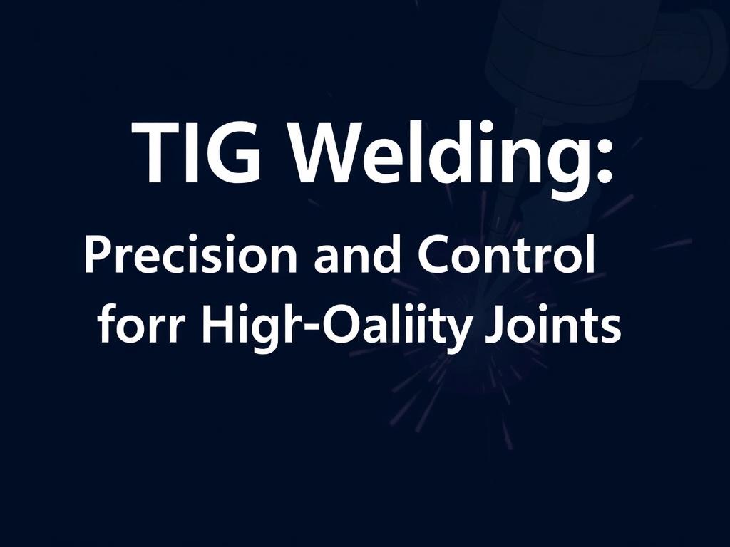     TIG Welding: Precision and Control for High-Quality Joints. Conclusion: Why TIG Welding is the Top Choice for Precision and Quality