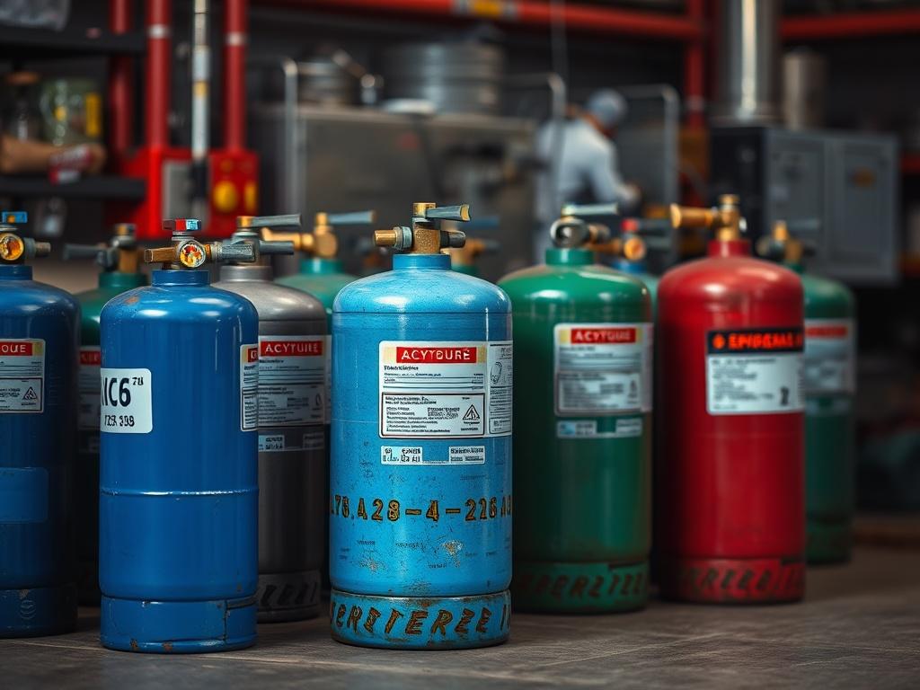     Sicherer Umgang mit Gasflaschen (Sauerstoff, Acetylen, Argon).. Notfallmaßnahmen bei Zwischenfällen