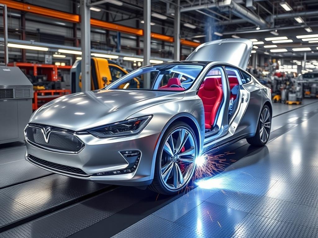     Spot Welding: Used in automotive manufacturing.. Zukunftstrends: Wie Spot Welding die nächste Generation von Automobilen prägt