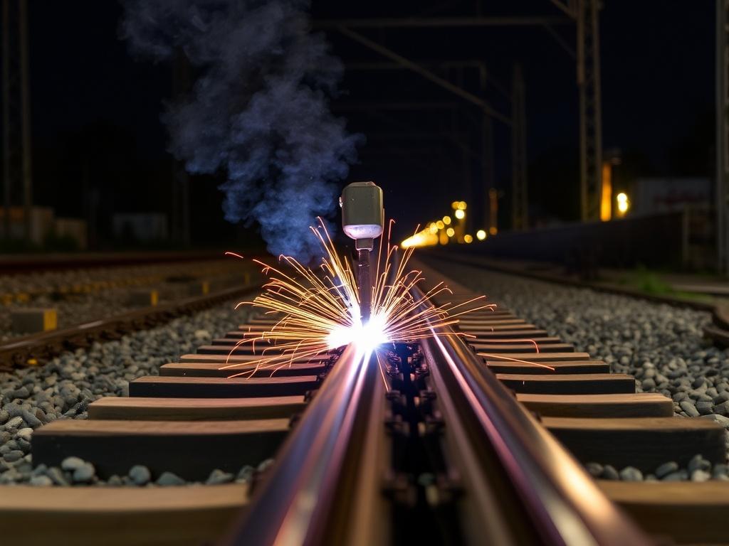     Railroad track welding techniques.. Thermit-Schweißen: Die feurige Verbindung für Flexibilität und Mobilität