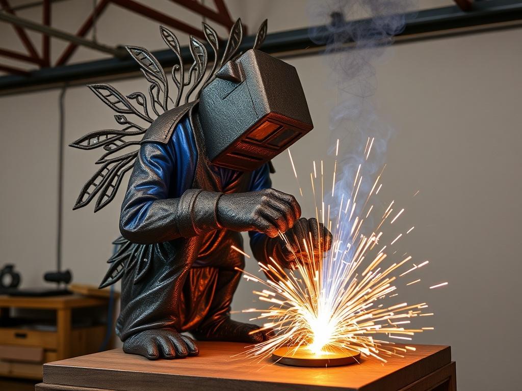     Art welding: creating sculptures and decorations.. Moderne Trends und Zukunftsperspektiven im Kunstschweißen