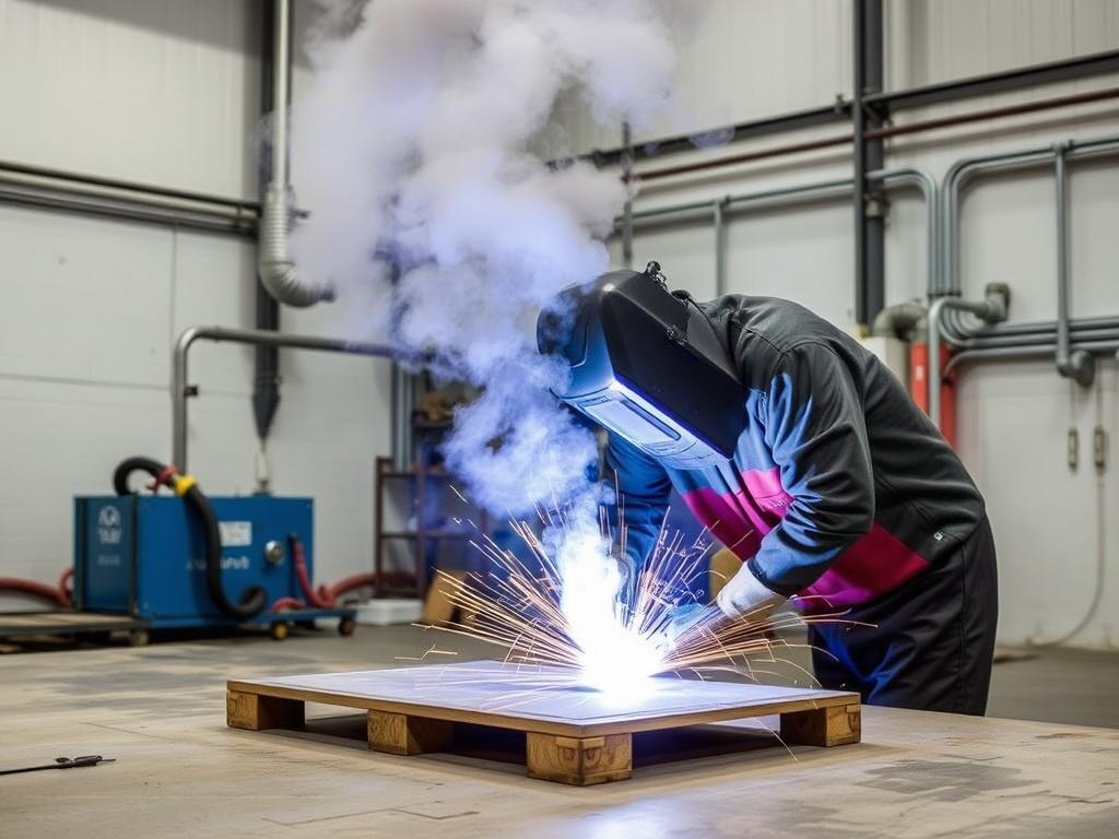 Proper ventilation for welding fumes.. Planung einer effektiven Belüftung: Worauf Sie achten sollten Proper ventilation for welding fumes.. Planung einer effektiven Belüftung: Worauf Sie achten sollten