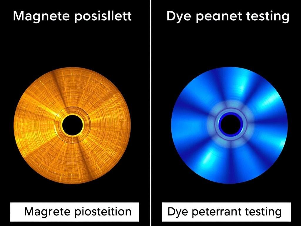     La magnétoscopie et la ressuage pour détecter les défauts. Comparaison entre magnétoscopie et ressuage