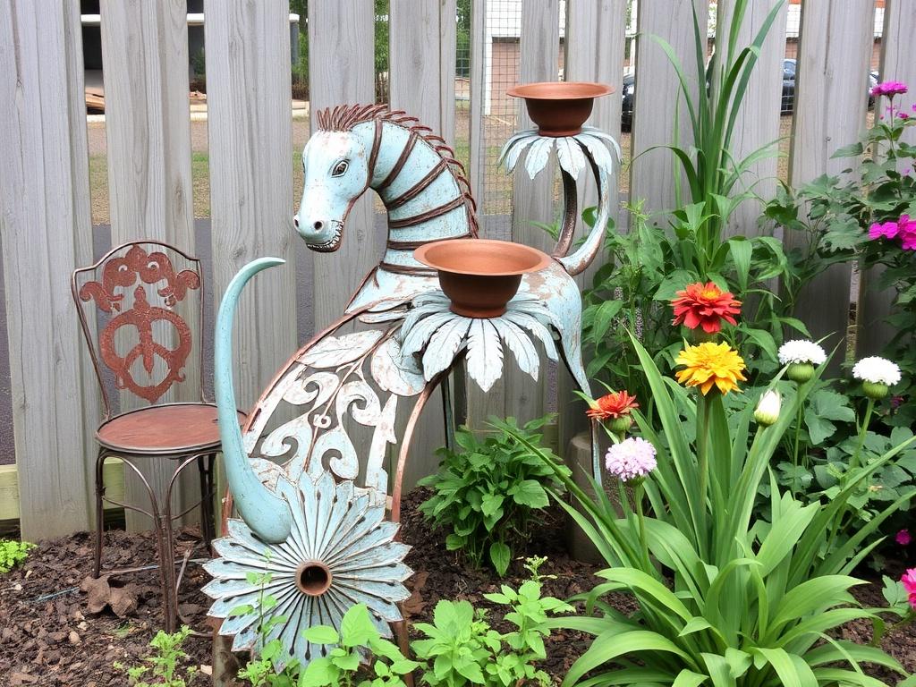     Creating garden art with scrap metal.. Fazit: Mit Schrottmetall die Gartenträume wahr werden lassen