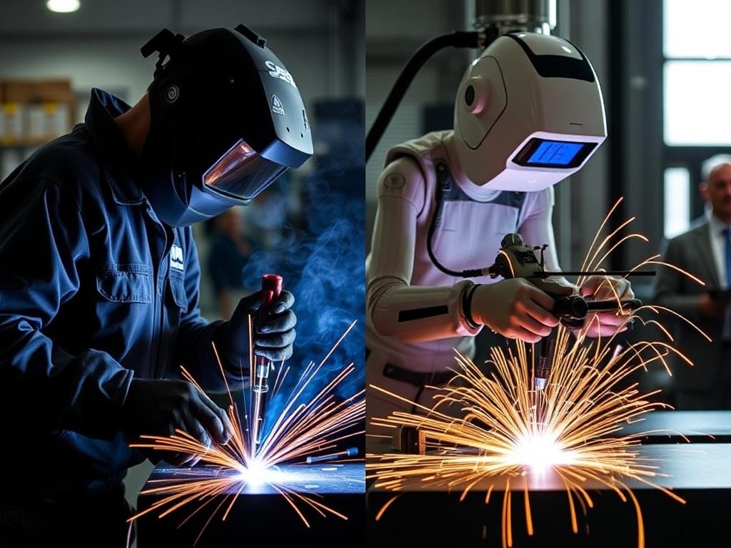 Le soudage manuel vs. le soudage automatisé. Impact environnemental et économique Le soudage manuel vs. le soudage automatisé. Impact environnemental et économique