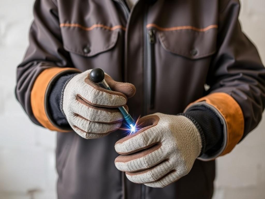     Schweißhandschuhe, Jacken und PSA (Persönliche Schutzausrüstung).. Pflege und Wartung von Schweißhandschuhen und Jacken