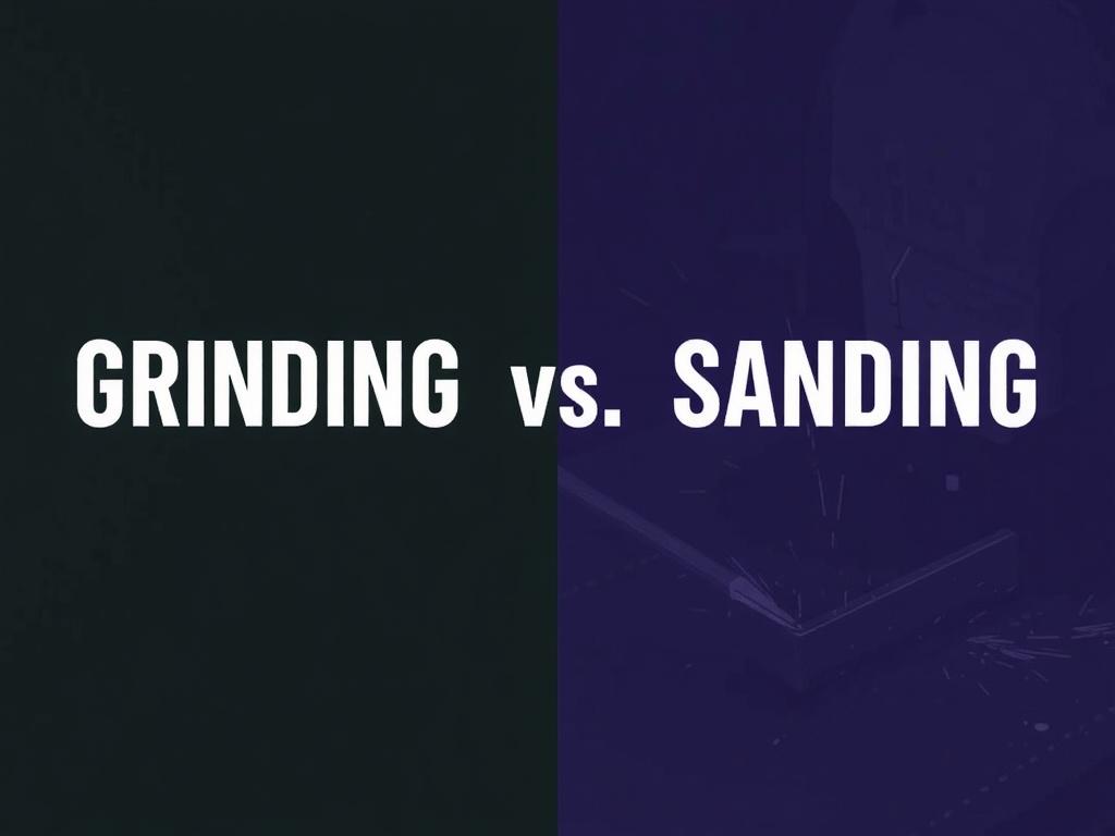 Grinding vs. sanding for weld preparation.. Einführung in das Schmirgeln (Sanding) für die Schweißvorbereitung Grinding vs. sanding for weld preparation.. Einführung in das Schmirgeln (Sanding) für die Schweißvorbereitung