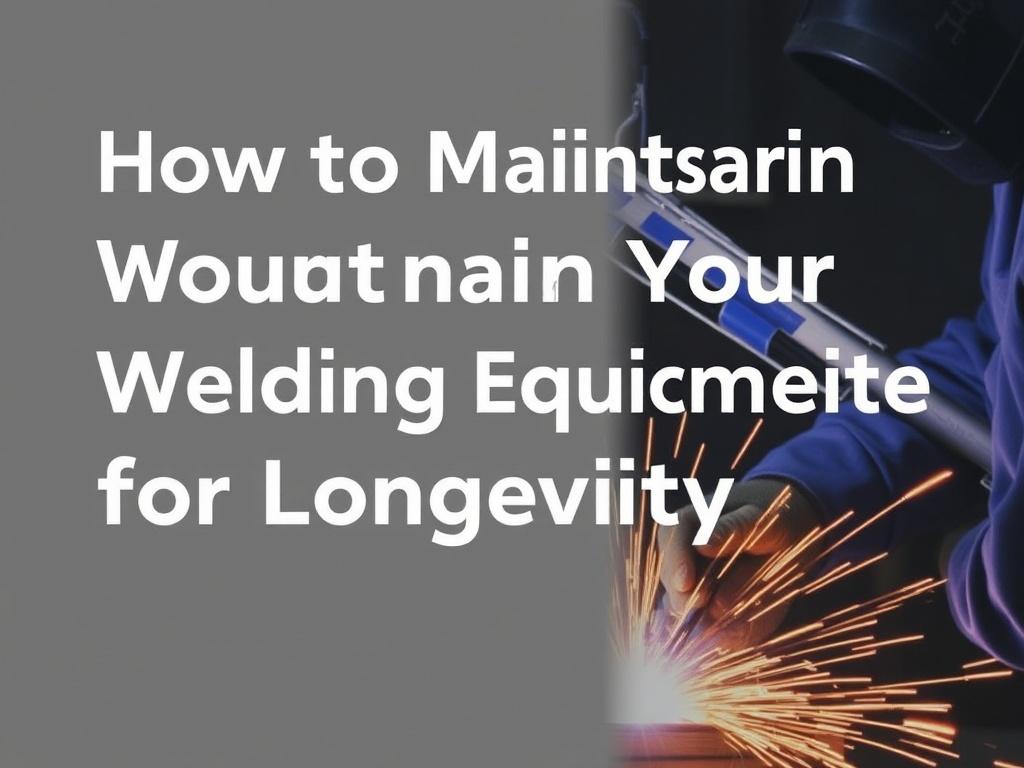     How to Maintain Your Welding Equipment for Longevity. Choosing Quality Equipment and Consumables for Longevity