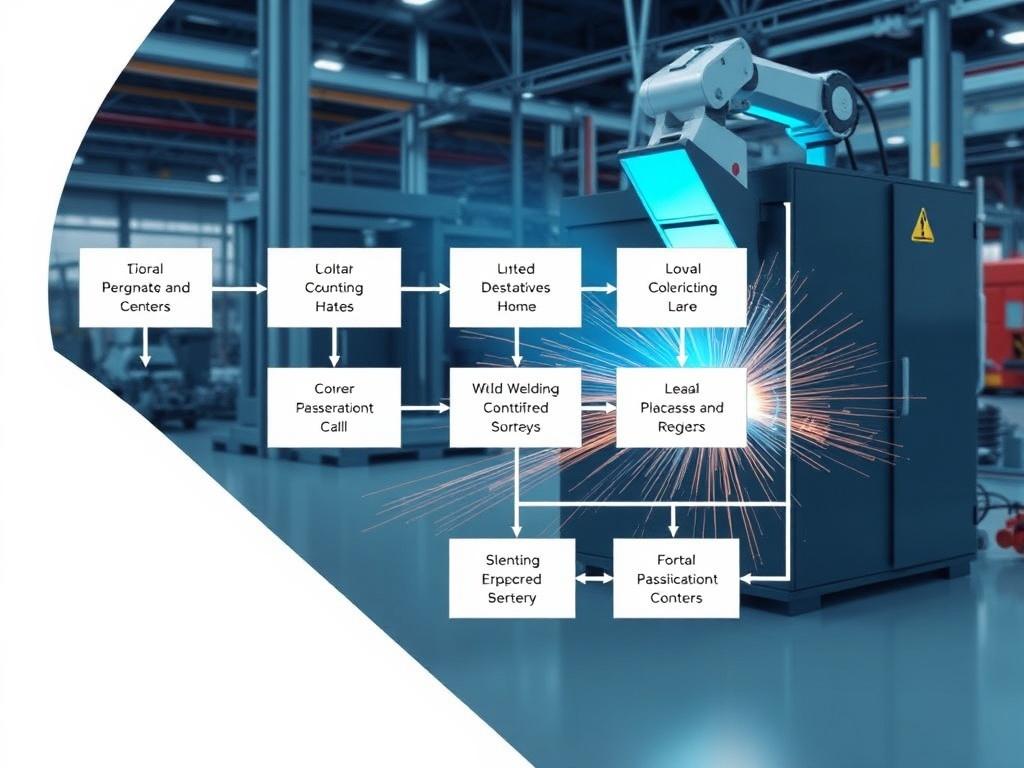     The Future of Welding: Automation and Robotics in the Industry. Tabla: flujo típico de datos en una célula de soldadura automatizada
