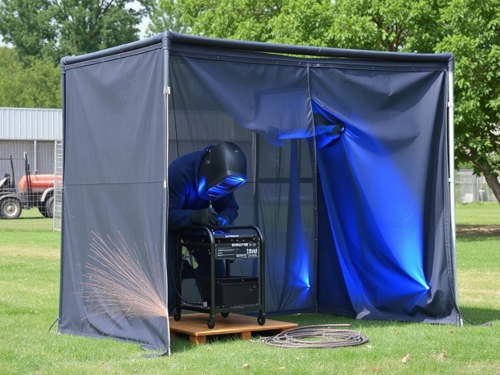     Soudage en extérieur : comment gérer le vent ?. Solutions matérielles pour protéger l'aire de soudage