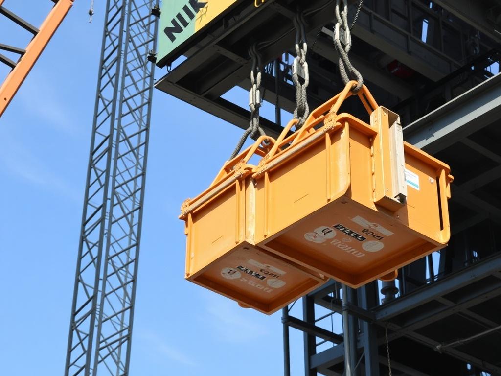 Bucket elevator buckets in constructionфото