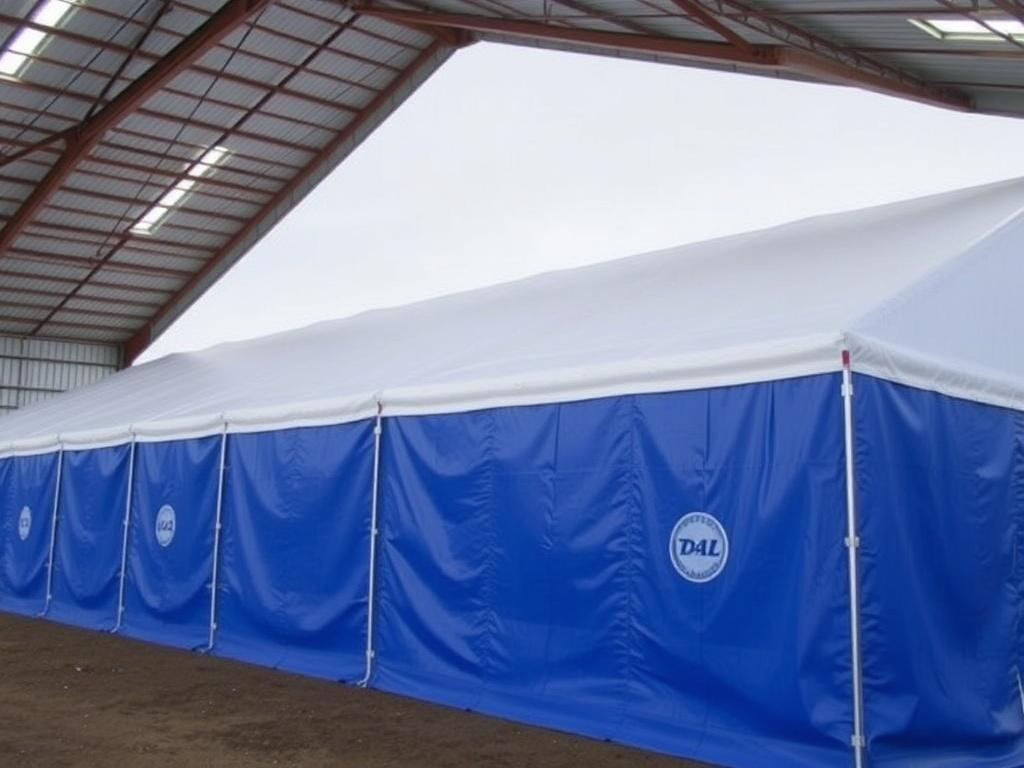 Insulated tarpaulins and covers for construction sites and warehousesфото
