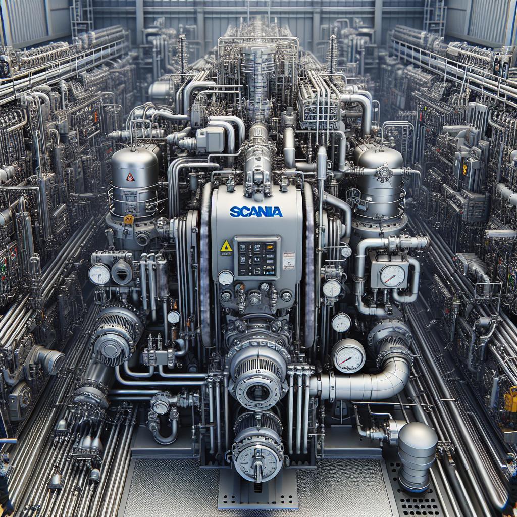 Газопоршневая электростанция Scaniaфото