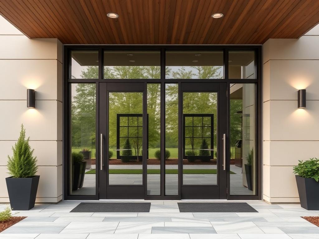 Входные двери из алюминиевого профиля: практичный выбор для современного дома