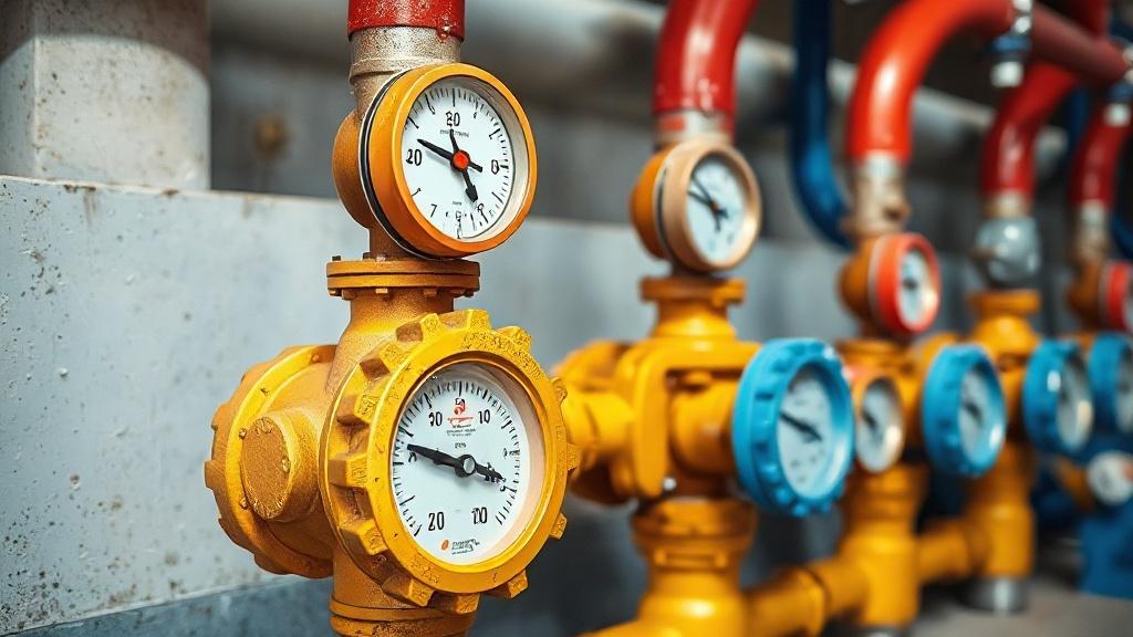 Industrial gas meters Industrial gas metersфото