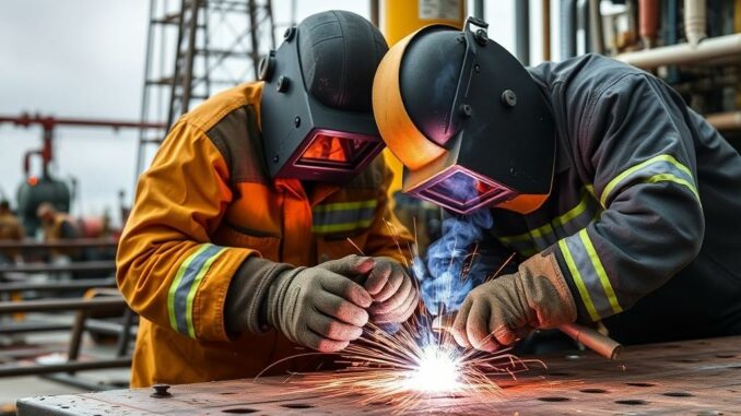 Schweißtechnik in der Öl- und Gasindustrie: Ein unentbehrlicher Baustein für Sicherheit und Effizienz Schweißtechnik in der Öl- und Gasindustrie: Ein unentbehrlicher Baustein für Sicherheit und Effizienz