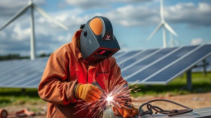 Le soudage dans les énergies renouvelables : un pilier essentiel pour un avenir durable