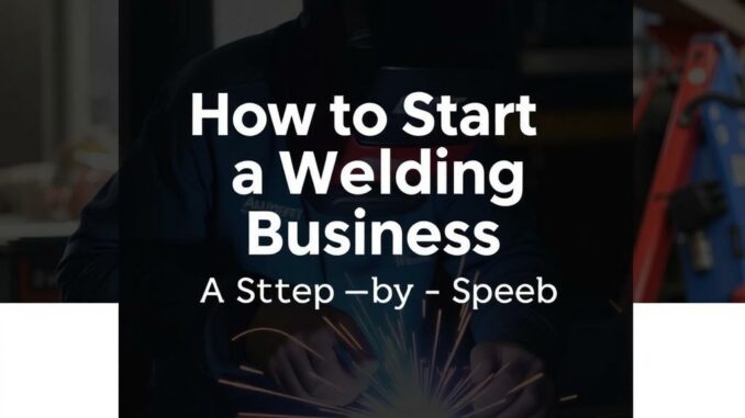 How to Start a Welding Business: A Step-by-Step Guide
