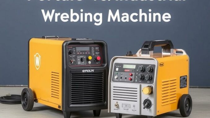 Tragbare vs. industrielle Schweißmaschinen: Ein umfassender Leitfaden für den richtigen Einsatz Tragbare vs. industrielle Schweißmaschinen: Ein umfassender Leitfaden für den richtigen Einsatz
