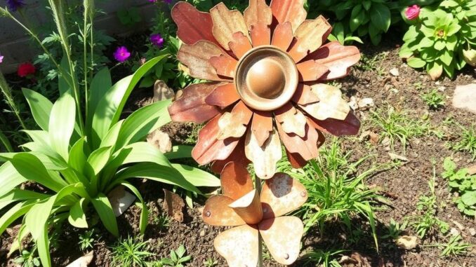 Kreative Gartenkunst aus Schrottmetall: Ein einzigartiger DIY-Leitfaden