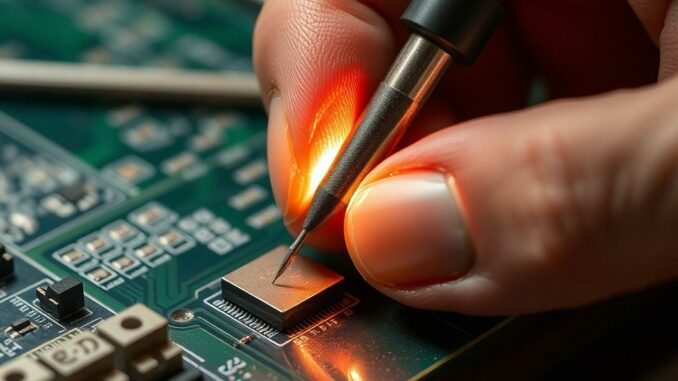 Soudage à l'étain (électronique) : outils et technique pour réussir vos assemblages