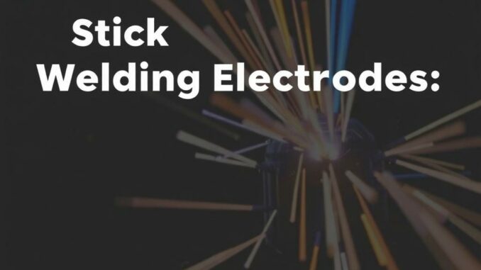 Electrodos de Soldadura Manual (Stick): Guía Completa sobre Tipos y Clasificaciones