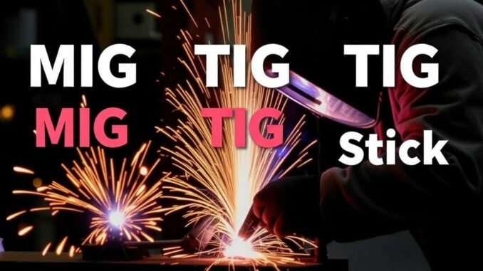 MIG vs. TIG vs. Stick Welding: ¿Qué proceso es el correcto para ti?